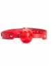 Knebel kulka do ust red breathable ball gag